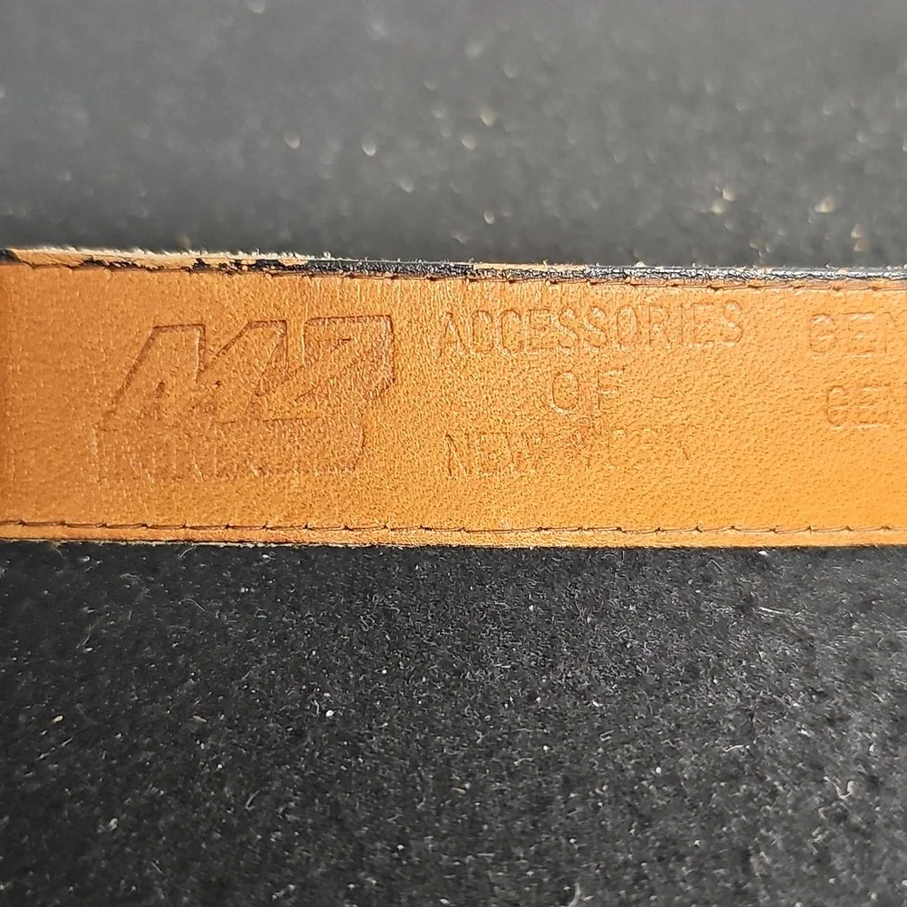 MY NEW YORK VINTAGE TEAL SNAKESKIN BELT BFPM-01-111